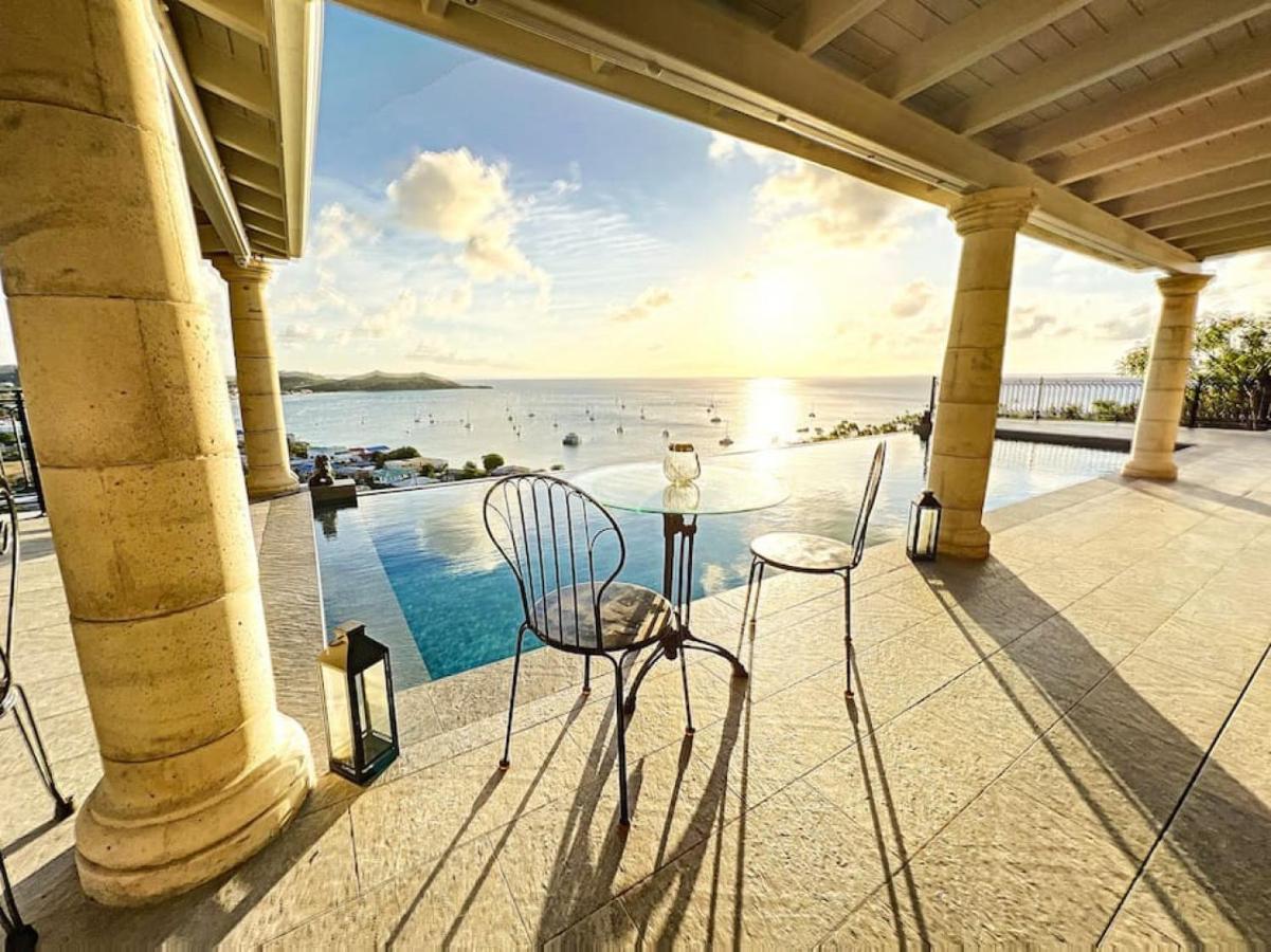 Blue Room In A Shared Villa Diamant With Communal Pool And Sea View Grand Case Bagian luar foto